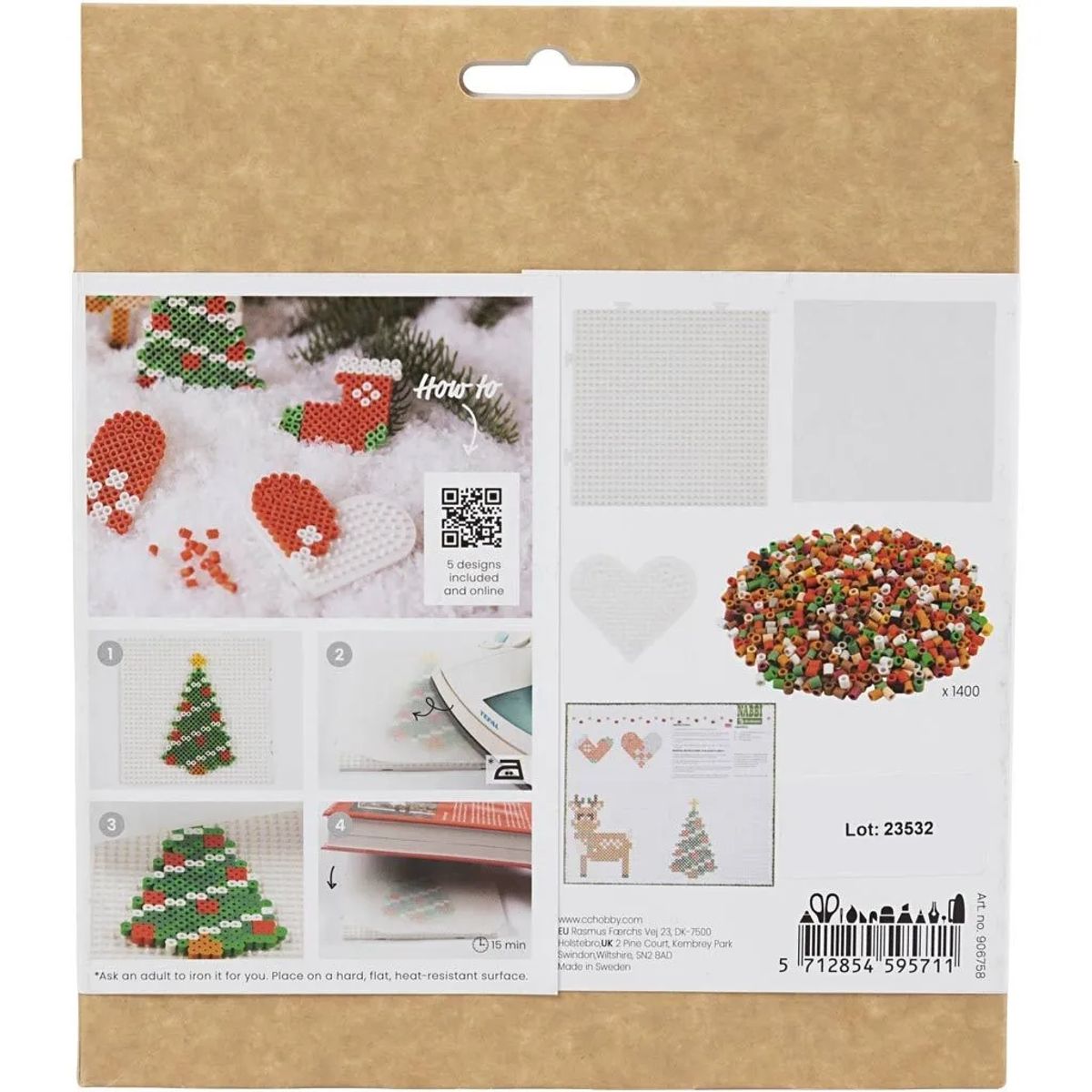 Hobbysett BioBeads - Julenisse